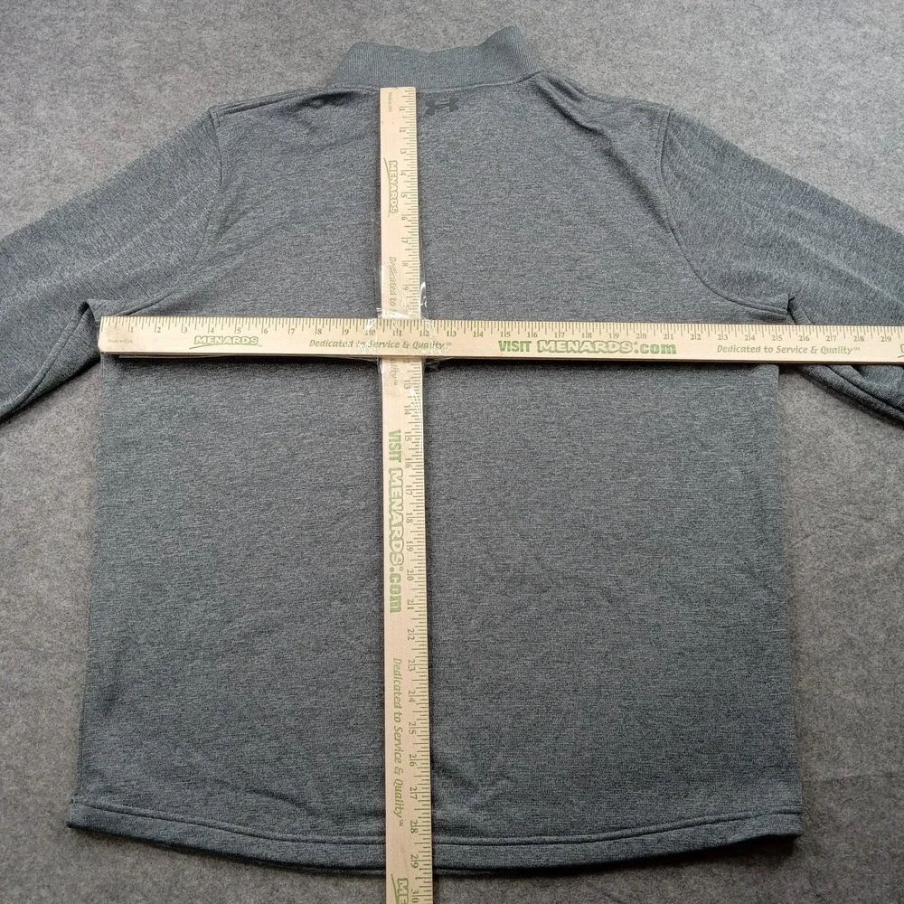 Under Armour Sweater Mens‎ 2XL Gray ColdGear Quarter Zip Pullover Loose Fit